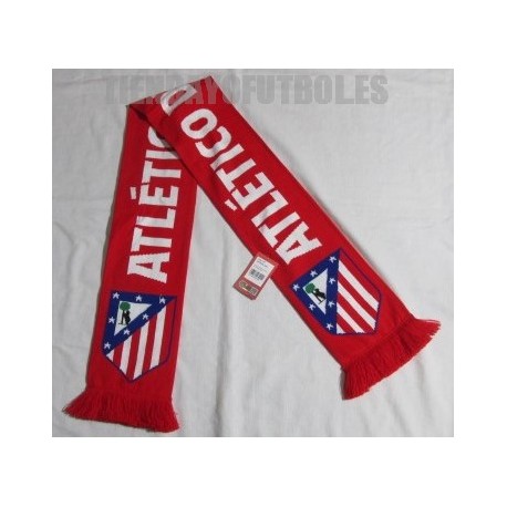 Bufanda oficial Atlético Madrid doble roja