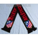 Bufanda oficial Atlético Madrid doble Negra