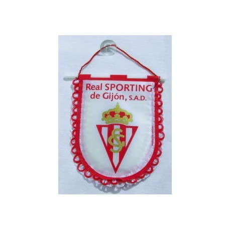 Banderín Oficial pequeño Real Sporting de Gijón