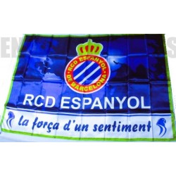 Bandera oficial Grande R.C.Deportivo Espanyol de Barcelona