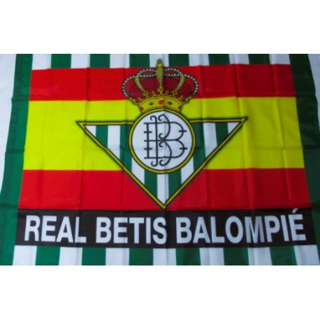 Bandera Grande Real Betis Balompié con España