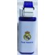 Botella cantimplora oficial aluminio Real Madrid cuadrada