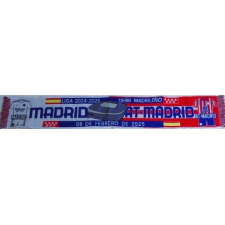 Bufanda derbi Madrileño Real Madrid -At. Madrid liga 2024/25