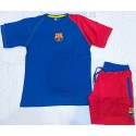 Pijama Jr. verano FC Barcelona azul y grana