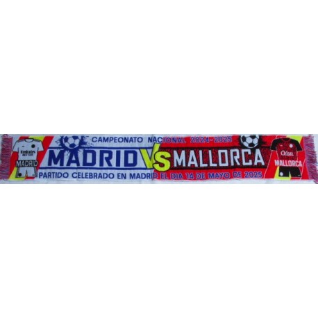 Bufanda Real Madrid Vs. Mallorca liga 2024/25