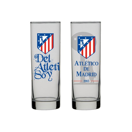 Vaso tubo oficial Atlético de Madrid UNIDAD