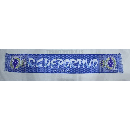 RC Deportivo Doble Unisex Azul/Blanco Única Bufanda