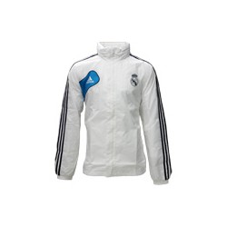 Chubasquero blanco Real Madrid CF Adidas