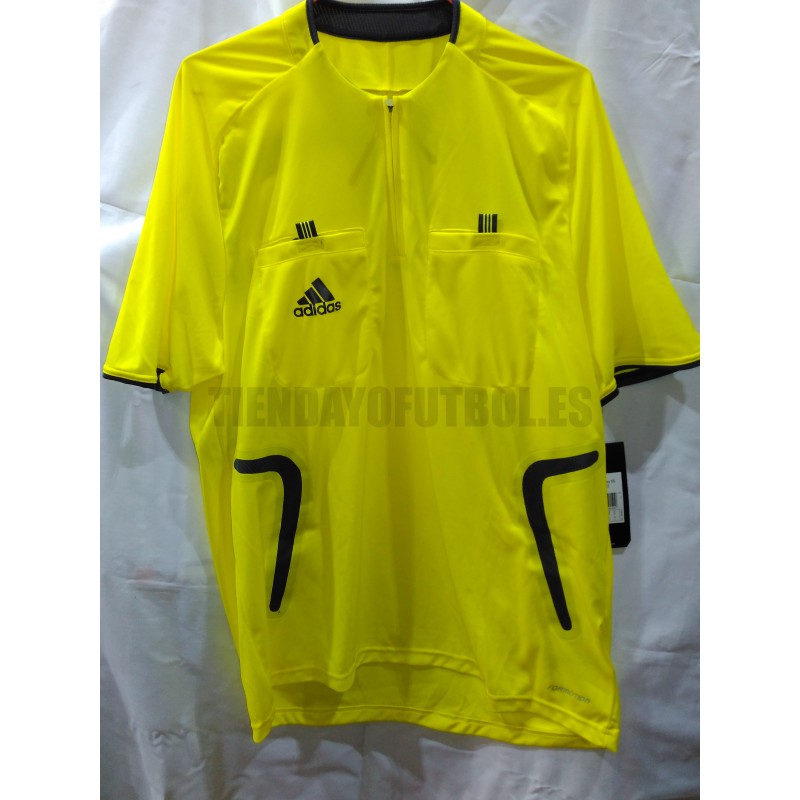 Arbitro su Camiseta| Adidas camiseta Oficial Arbitro l Camiseta amarilla de Futbol