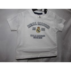 Camiseta oficial Algodón bebe blanca Real Madrid CF