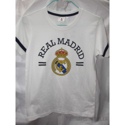 Camiseta oficial Algodón blanca Jr. Real Madrid CF
