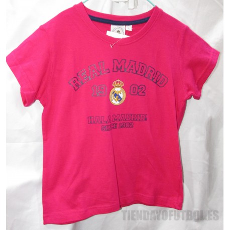 Camiseta Algodón Fusia Jr. Real Madrid CF 