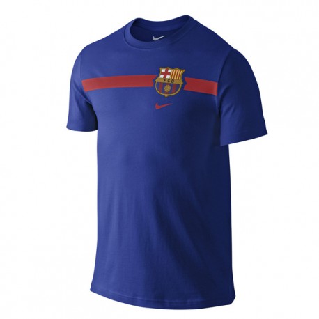 Camiseta Algodón FC Barcelona Nike Azul 