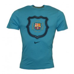 Camiseta oficial Algodón FC Barcelona Nike azul con laurel