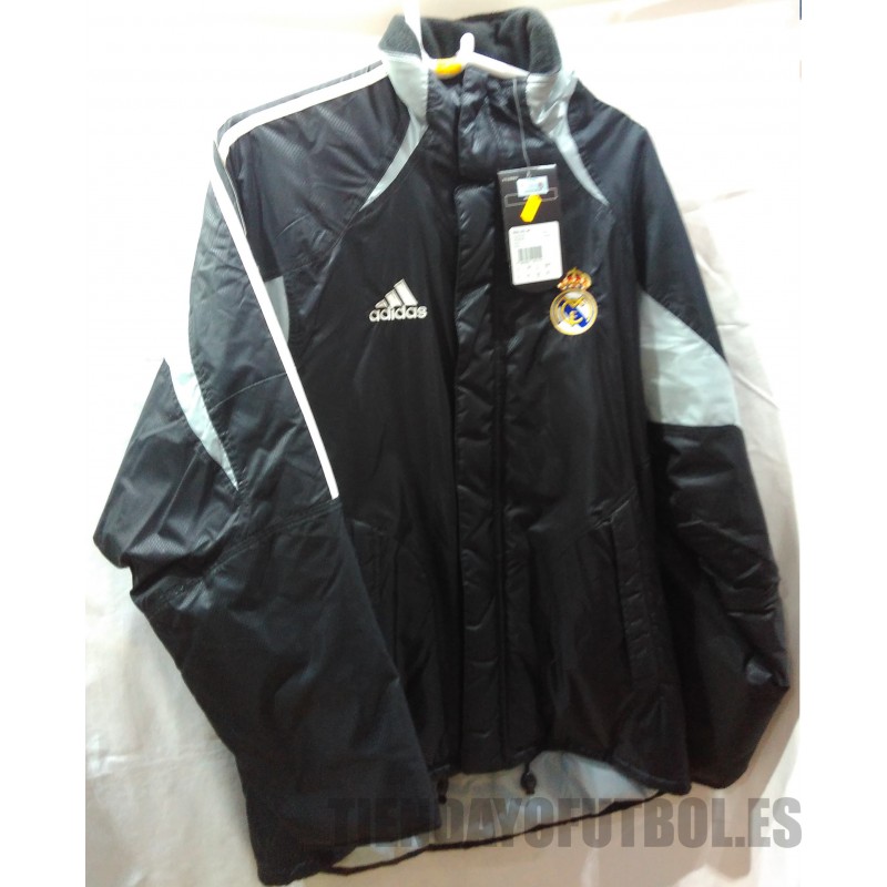pasaporte Además Oportuno Abrigo Real Madrid Chamarro | Oficial Abrigo negro Real | Madrid fútbol abrigo  Adidas