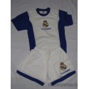 Pijama oficial verano Junior Real Madrid CF blanco con azul