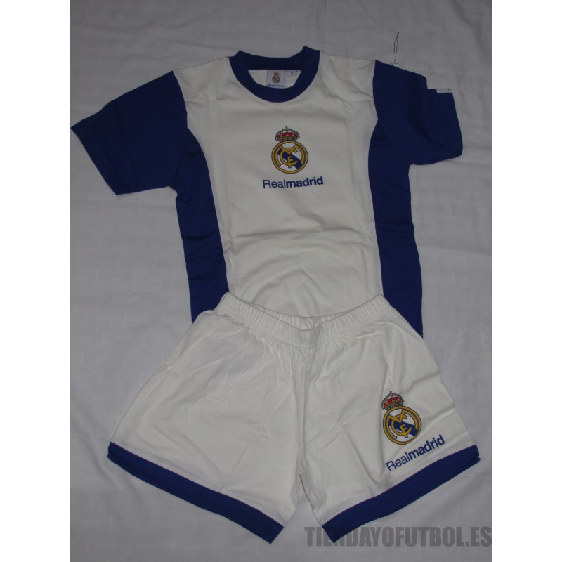 Pijama Junior verano | Pijama corto Madrid CF niño | Pijama verano | pijama  corto fútbol Real