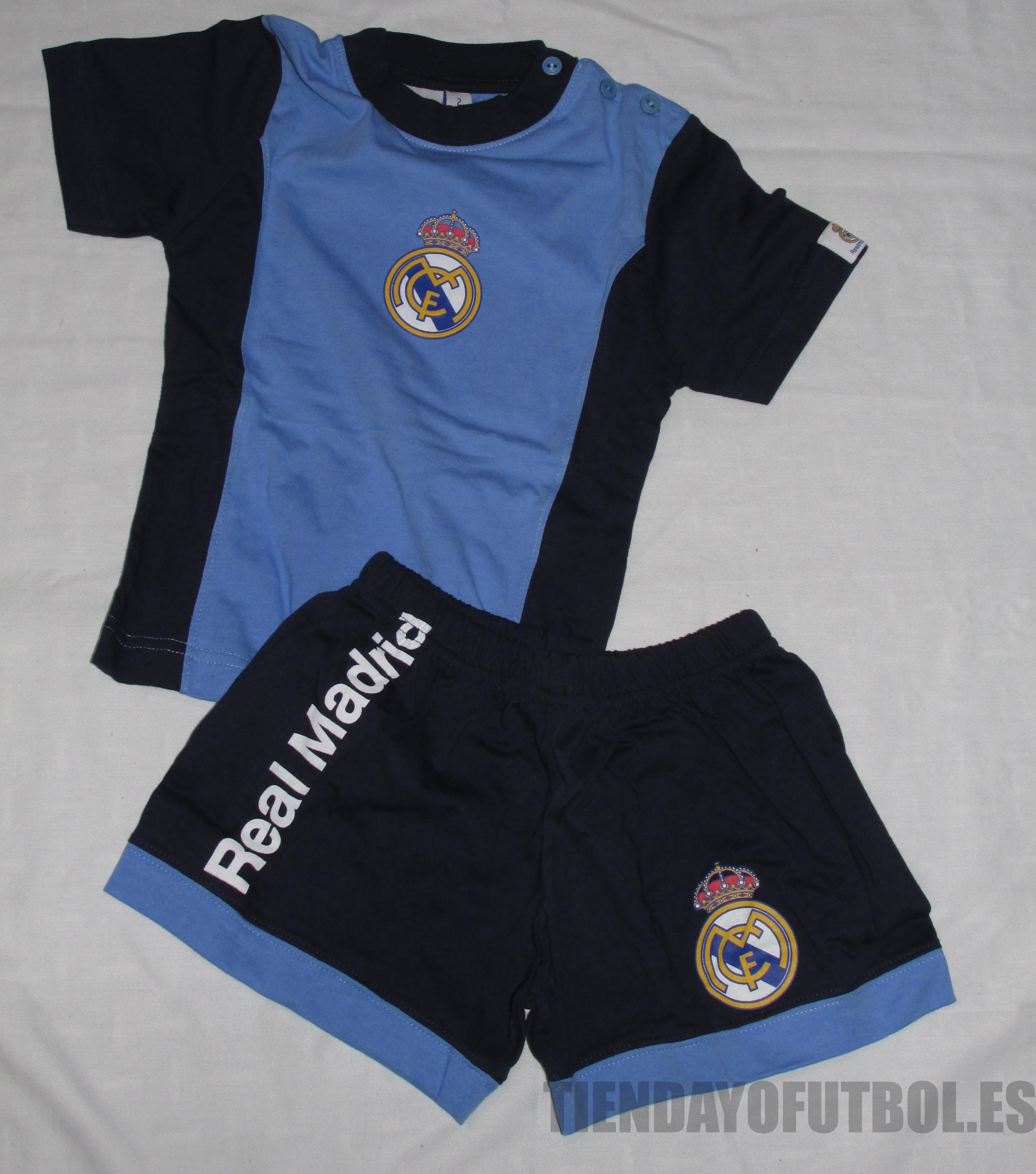 Pijama verano Junior Real Madrid CF blanco -morado - Tienda Yo Futbol