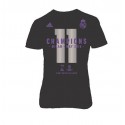 Camiseta oficial Junior negra Real Madrid La Undècima Champions league "Adidas ".