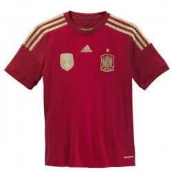 Camiseta oficial Selección roja con oro España Adidas mundial 2014