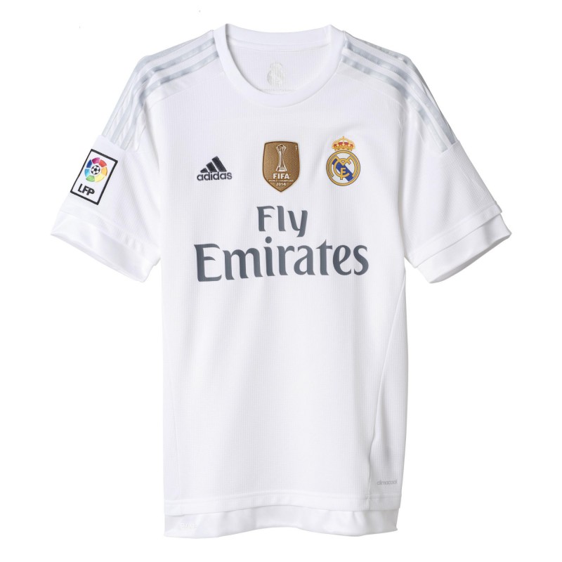 Camiseta Real Madrid niño 2015/16 | Camiseta Adidas Niño blanca Real  2015/16 | real madrid camiseta 2015/16 Jr.