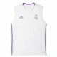  Camiseta oficial Entrenamiento. s/ manga Real Madrid CF 2016/17 Adidas blanca