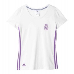 Camiseta Mujer Algodón blanca 2016/17 Real Madrid CF Adidas 