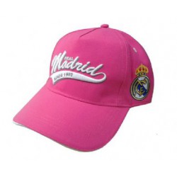 Gorra oficial rosa Real Madrid CF