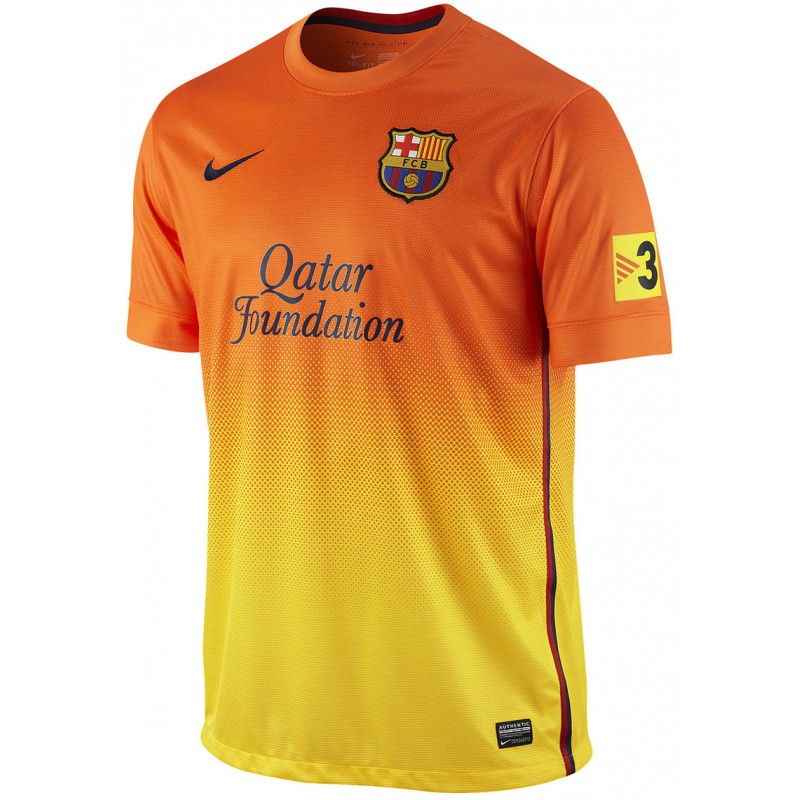 Camiseta 2ª FC Barcelona 2012/13, Barça camiseta 2012/13 Naranja