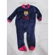 Pelele-pijama bebe FC Barcelona azul oscuro
