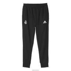  Pantalón oficial LARGO negro Real Madrid CF ENTRENO Adidas