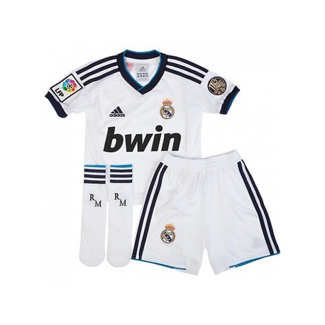 Conjunto 1 ª niño 2012/13 |Real Madrid Kit Real Blanco Conjunto madrid Blanco 2012/13 | equipación niño 2012/13