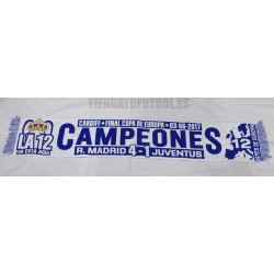Bufanda CHAMPIÓN R.MADRID" CAMPEONES EUROPA 2017 "