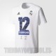 Camiseta OFICIAL blanca Real Madrid La Duodécima 2017 Champions league "Adidas "