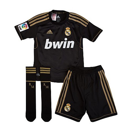 al exilio salado Intacto Conjunto niño negro oro Real Madrid | Kit Real Madrid Negro oro | Conjunto  real madrid negro niño | equipación niño negro oro