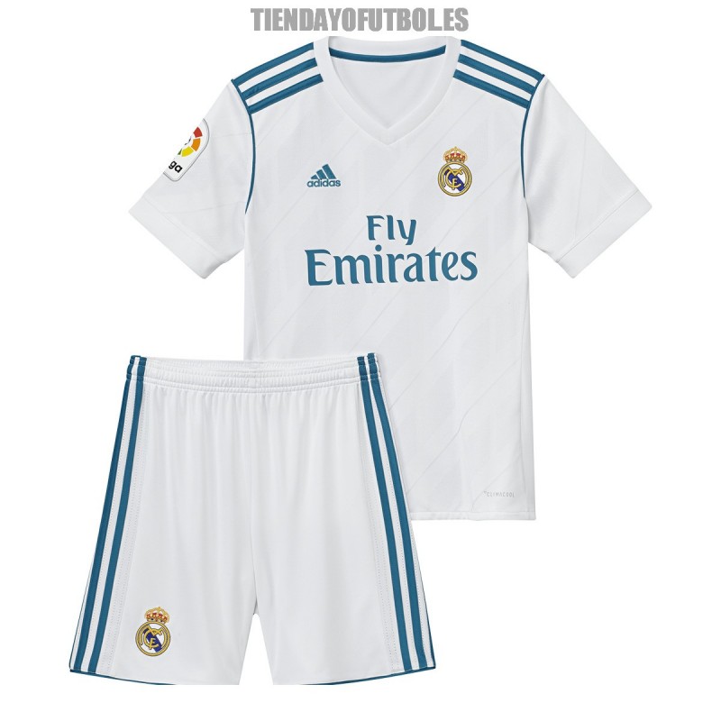 Deportista postre Anuncio Conjunto oficial niño Real | Real Madrid 2017 /18 juego niño |Mini Kit Real  Oficial
