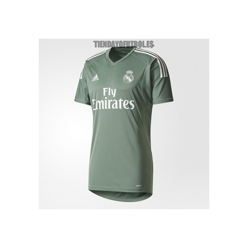 Camiseta portero niño Real 2017-18 camiseta Verde portero oficial Real | Camiseta Adidas Real Madrid