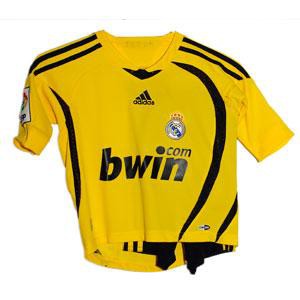 Camiseta adidas Real Madrid portero Icon marino amarilla
