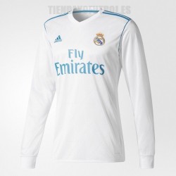 Camiseta oficial 1ª manga larga Real Madrid CF 2017/18 "adulto" ADIDAS