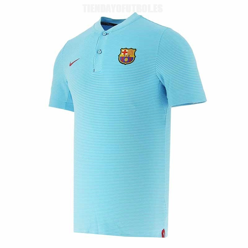 Polo azul oficial Barça | Barcelona polo jugadores de fútbol | Polo Nike para el barça