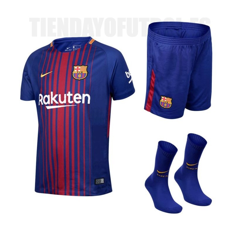 Conjunto oficial Barça Kit Barcelona FC 2017/18|Conjunto 1ª Equipación Barça