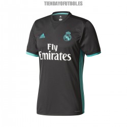  Camiseta negra Real Madrid CF 2ª equipación 2017/18 . Adidas .