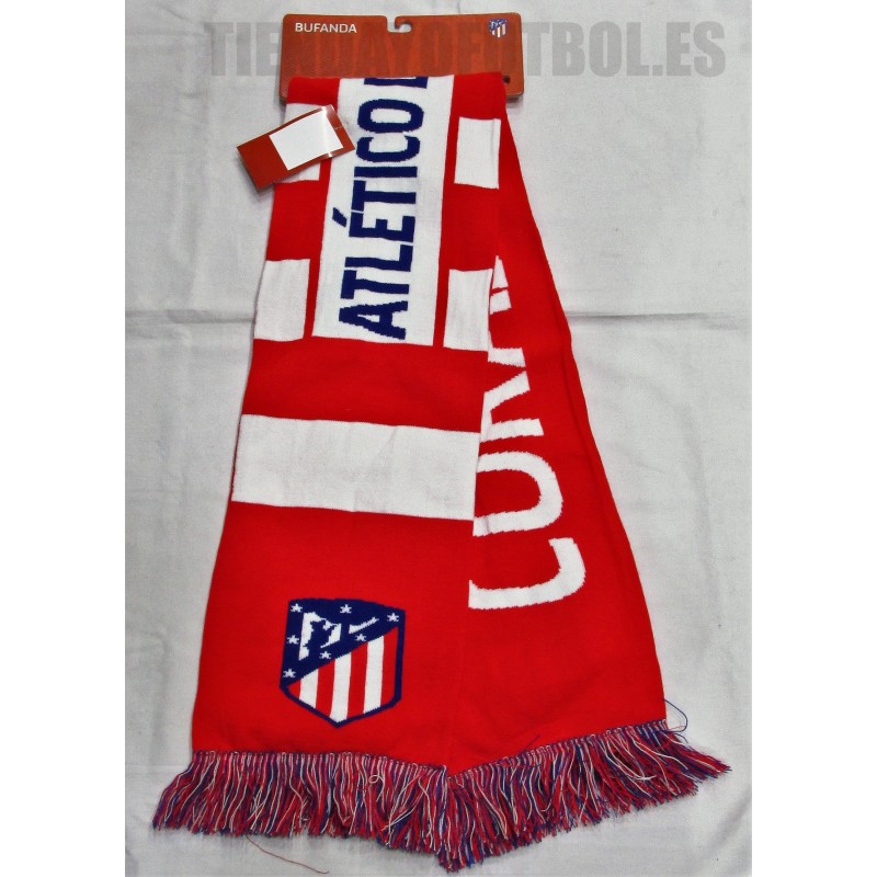 Una bufanda gigante del Atlético de Madrid, obra de Imazu