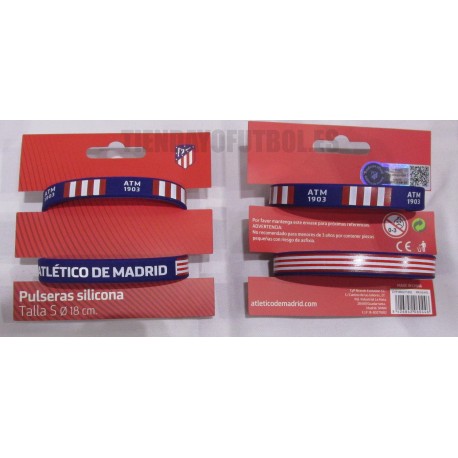 Pulsera ATLETICO MADRID bandera ELASTICA 18cm pulseras cordon elástico fubol