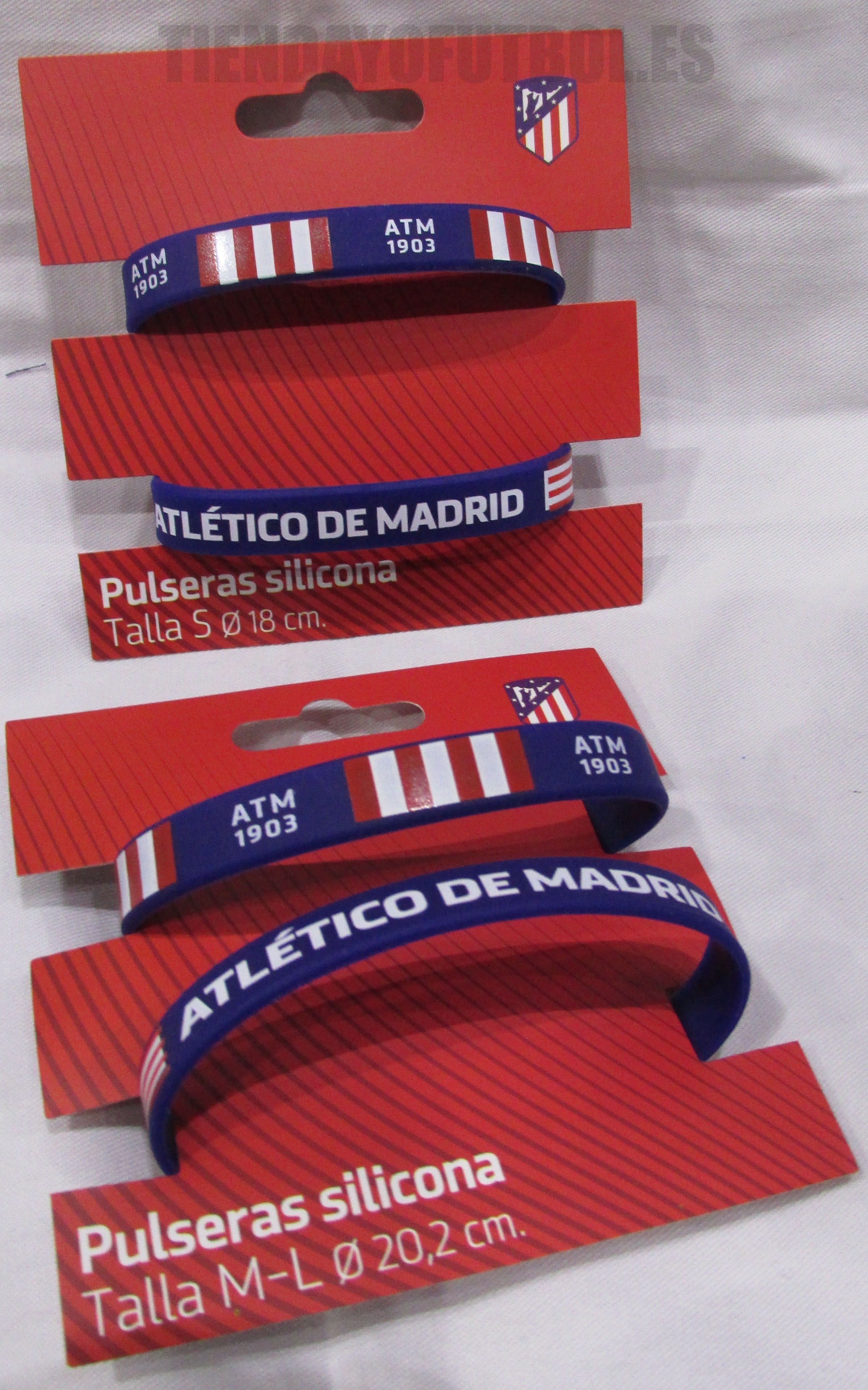 Pulsera ATLETICO MADRID bandera ELASTICA 18cm pulseras cordon elástico fubol