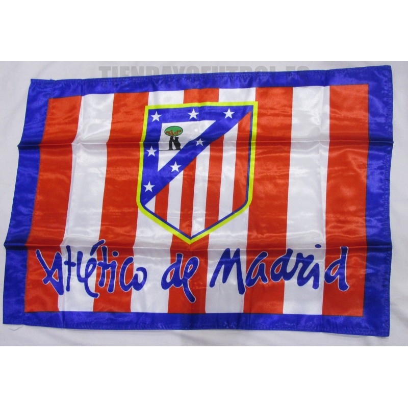 La bandera del Atlético de Madrid