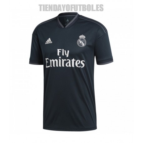 Camiseta negra Real 2018/19 | Ultima camiseta ofcial | Adidas Madrid |Camiseta 2ª R.Madrid