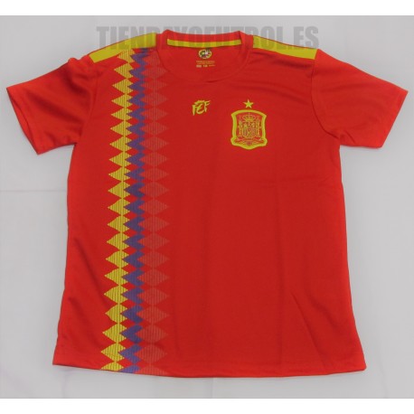 Mundial 2018 camiseta roja de Esoaña - Camiseta España - camiseta España económica