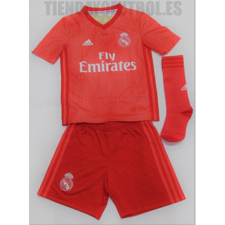  Mini Kit 3ª Real Madrid CF 2018/19 Adidas