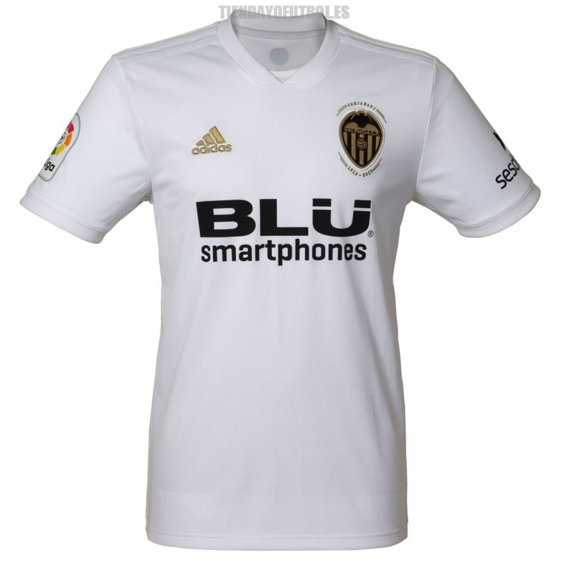 Valencia Camiseta 1º Adidas| Camisa centenario Valencia CF.